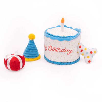 Birthday Cake Dog Toy | Hide and Seek Dog Toy | Dog Birthday Toy | ZippyPaws Zippy Burrow Dog Toy