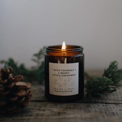 Embers and Roots Have Yourself A Merry Little Christmas Winter Spice Scented Candle 180ml