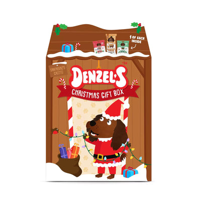 Denzel's Christmas Grotto Dog Treat Gift Box for Dogs 175g