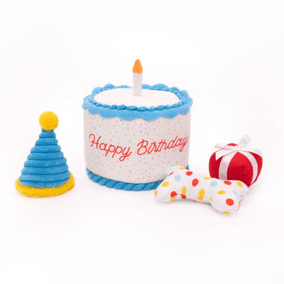 Birthday Cake Dog Toy | Hide and Seek Dog Toy | Dog Birthday Toy | ZippyPaws Zippy Burrow Dog Toy