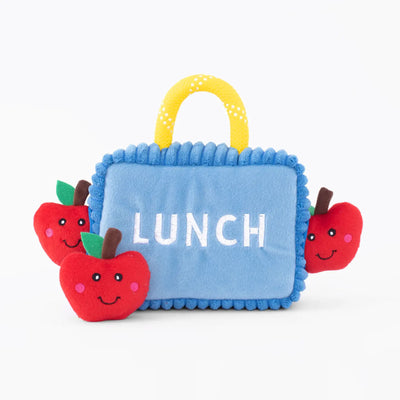 Lunchbox with Apples Hide and Seek Dog Toy | ZippyPaws Zippy Burrow Dog Toy