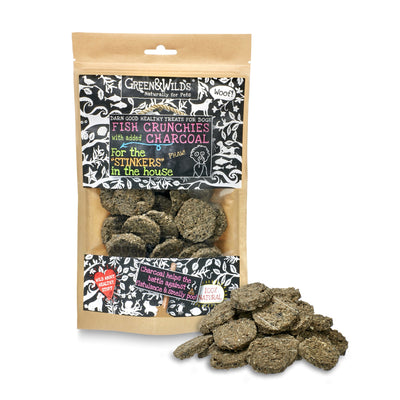 Green&Wild's Fish Crunchies with Charcoal, 100g