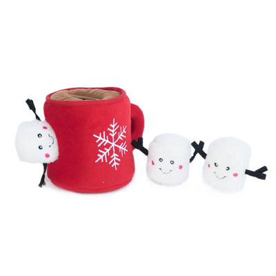 ZippyPaws Holiday Burrow® - Hot Cocoa - Plush Dog Toy