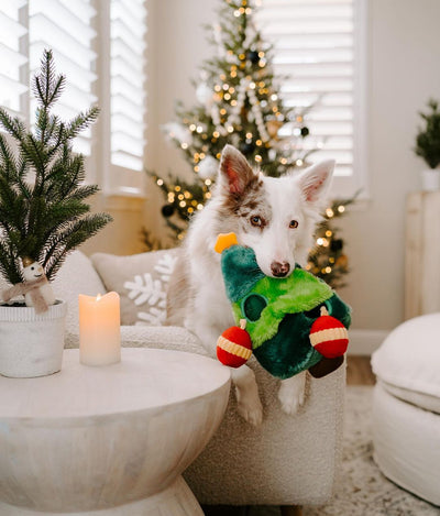 ZippyPaws Holiday Burrow® - Christmas Tree - Plush Dog Toy