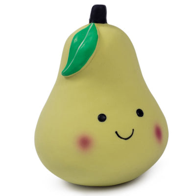 Petface Foodie Faces Latex Pear Dog Toy Large
