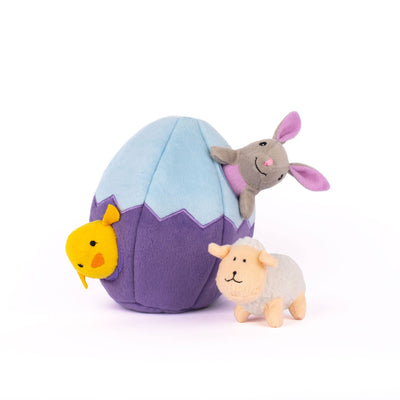 Easter Egg Plush Dog Toy | Hide and Seek Dog Toy | ZippyPaws Burrow® Dog Toy
