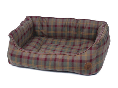 Petface Country Check Square Dog Bed