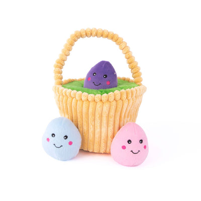Easter Basket for Dogs | Hide and Seek Dog Toy | Easter Egg Basket Dog Toy| Plush Dog Toy | ZippyPaws Burrow® Dog Toy