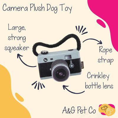 P.L.A.Y. Camera Plush Dog Toy