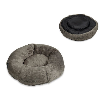 Petface Faux Fur Donut Bed - 56 x 24 x 56cm